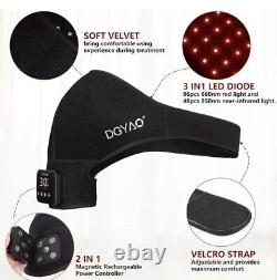 DGYAO Coussin de Wrap Épaules Sans Fil Thérapie par Lumière Rouge Infrarouge Proche pour Soulagement de la Douleur
