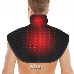 DGYAO Coussin de thérapie par la lumière rouge infrarouge sans fil pour le soulagement des douleurs au cou et aux épaules
