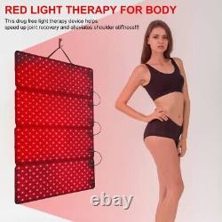 DGYAO Tapis de thérapie par la lumière rouge infrarouge proche 880 nm pour soulager les douleurs dorsales du corps entier