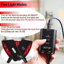 Dgyao 850nm Infrarouge Red Light Therapy Plaquette Pour Soulager La Douleur Des Épaules Arrière