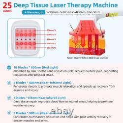 Dispositif de lumière LLLT 650nm 808nm 905nm 980nm Thérapie au laser froid pour le soulagement de la douleur
