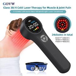 Dispositif de soulagement de la douleur par thérapie au laser froid LLLT 660+810+980nm Acupuncture à lumière rouge