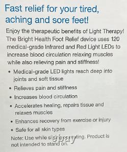 Dispositif de soulagement des pieds par thérapie lumineuse Bright Health NWOT, augmente la circulation