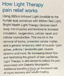 Dispositif de soulagement des pieds par thérapie lumineuse Bright Health NWOT, augmente la circulation