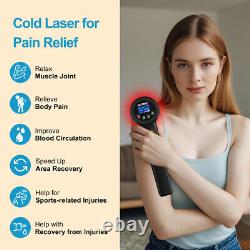 Dispositif de thérapie au laser à faible niveau 8W LLLT Laser froid pour la douleur au dos 650nm 808nm
