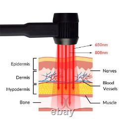 Dispositif de thérapie au laser de lumière froide de qualité médicale ZJZK puissant 650+808nm pour la douleur