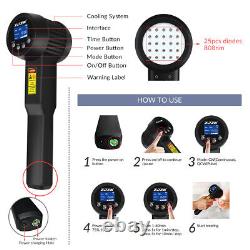 Dispositif de thérapie au laser de lumière froide de qualité médicale ZJZK puissant 650+808nm pour la douleur