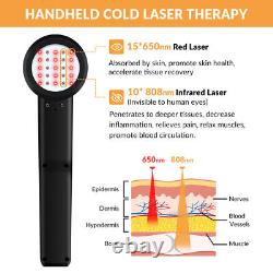 Dispositif de thérapie au laser froid ZJKC puissant 808+650nm pour le traitement de l'arthrite et des plaies
