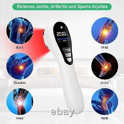 Dispositif de thérapie au laser froid, appareil de soulagement puissant de la douleur avec 650nm et 808nm NOUVEAU