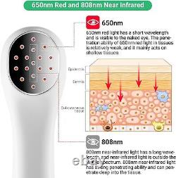 Dispositif de thérapie au laser froid, appareil de soulagement puissant de la douleur avec 650nm et 808nm NOUVEAU