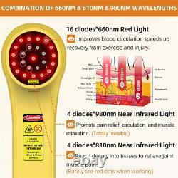 Dispositif de thérapie au laser froid, dispositif puissant de soulagement de la douleur Thérapie au laser pour les tissus profonds