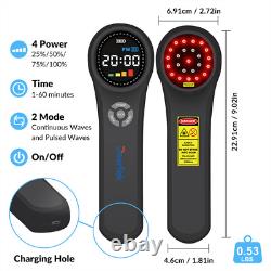 Dispositif de thérapie au laser portatif pour soulagement de la douleur des douleurs musculaires 660nm 810nm 980nm