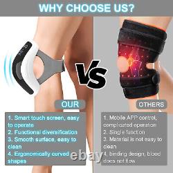 Dispositif de thérapie par la lumière infrarouge pour soulager les douleurs musculaires du genou et de la jambe, réglable à 660 nm et 880 nm.