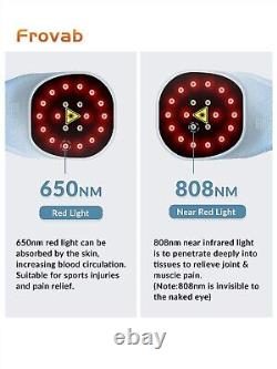 Dispositif de thérapie par la lumière infrarouge proche de 808nm à domicile pour soulager les douleurs articulaires et musculaires.