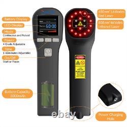 Dispositif de thérapie par laser froid portable Medic pour la gestion de la douleur, soulagement de la douleur 650nm 808nm