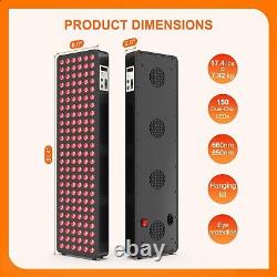 Dispositif de thérapie par lumière rouge 750W pour la peau du corps, thérapie par lumière infrarouge proche 150 puces