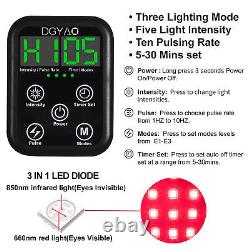 Dispositif de thérapie par lumière rouge infrarouge sans fil DGYAO pour le cou et les épaules avec batterie externe