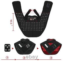 Dispositif de thérapie par lumière rouge infrarouge sans fil DGYAO pour le cou et les épaules avec batterie externe