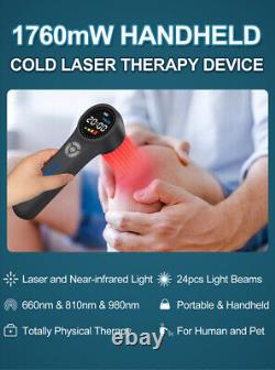 Dispositif de traitement par thérapie au laser froid 1760mW pour le soulagement de la douleur 980/810nm