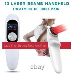 Dispositif thérapeutique puissant à laser froid LLLT pour le soulagement de la douleur, à main tenue, 808 nm + 650 nm