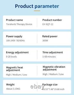 Dispositifs d'ondes de thérapie terahertz Suyzeko Tera Hertz Dispositif de thérapie énergétique cellulaire PEMF