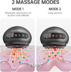 Ensemble de thérapie par ventouses intelligentes avec application, masseur électrique de ventouses 5 en 1 pour soulager la douleur.