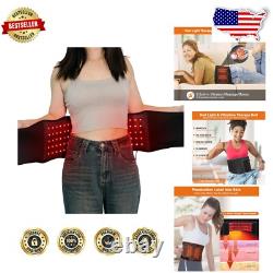 Enveloppe de massage à lumière rouge portable avec vibration réglable 4 modes