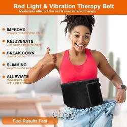 Enveloppe de massage à lumière rouge portable avec vibration réglable 4 modes