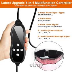 Enveloppe de massage à lumière rouge portable avec vibration réglable 4 modes