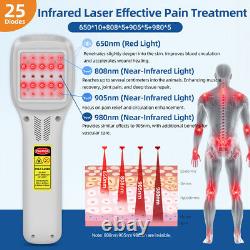 Équipement de thérapie physique pour soulagement de la douleur - Traitement au laser LLLT 2500mW avec écran tactile