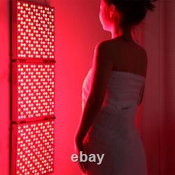 Lampe de thérapie lumineuse LED pliable rouge, panneau de lumière infrarouge rouge, machine de beauté 110V
