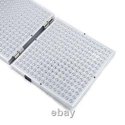 Lampe de thérapie lumineuse LED pliable rouge, panneau de lumière infrarouge rouge, machine de beauté 110V
