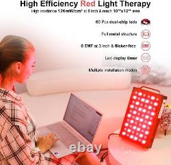 Lampe de thérapie par la lumière infrarouge 660nm & 850nm Dispositif de coussin de lumière rouge à LED pour le soulagement musculaire