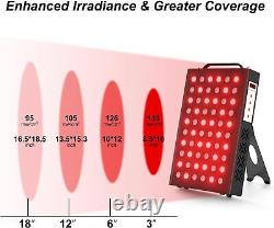 Lampe de thérapie par la lumière infrarouge 660nm & 850nm Dispositif de coussin de lumière rouge à LED pour le soulagement musculaire