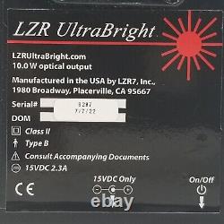 Lzr Ultrabright 10 000 Mw Portable Red Light Therapy Unit Avec Alimentation Ac