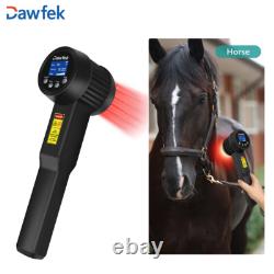 Machine de Soulagement de la Douleur pour Animaux Cheval 5W Thérapie au Laser Froid Haute Puissance Lumière Rouge