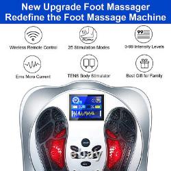 Machine de massage des pieds par circulation EMS Tens Booster avec thérapie des jambes et télécommande