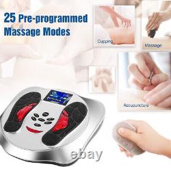 Machine de massage des pieds par circulation EMS Tens Booster avec thérapie des jambes et télécommande