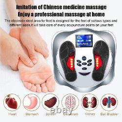 Machine de massage des pieds par circulation EMS Tens Booster avec thérapie des jambes et télécommande