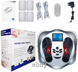 Machine de massage des pieds par circulation EMS Tens Booster avec thérapie des jambes et télécommande