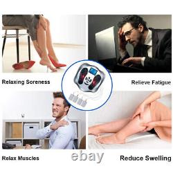 Machine de massage des pieds par circulation EMS Tens Booster avec thérapie des jambes et télécommande