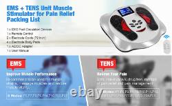 Machine de massage des pieds par circulation EMS Tens Booster avec thérapie des jambes et télécommande