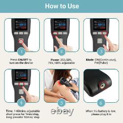 Machine de physiothérapie au laser froid LLLT 24Diodes pour le soulagement de la douleur arthritique