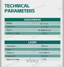 Machine de thérapie par onde de choc ED à haute puissance Intelect Puls 1064 pour soulagement de la douleur au laser