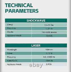 Machine de thérapie physique par laser haute puissance à ondes de choc ESWT 1064nm pour le soulagement de la douleur