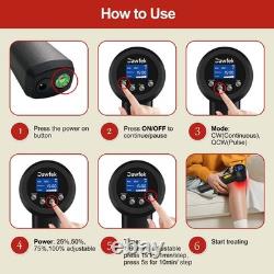 Massager thérapeutique par laser infrarouge haute puissance 8W lllt pour douleurs musculaires profondes