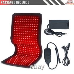 Matelas à rayons infrarouges pour tout le corps, coussin de thérapie par lumière rouge LED, soulagement de la douleur musculaire du dos