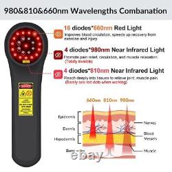 Nouveau Dispositif de Thérapie au Laser Froid ZJZK 1760mW 16660nm 4810nm 4980nm pour Soulager la Douleur