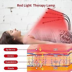 Nouveau dispositif de thérapie par la lumière rouge - Lampes pour le visage et le corps entier pour soulager les douleurs corporelles avec support