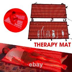 Nouveau tapis de thérapie à lumière rouge de grande taille pour le soulagement de la douleur corporelle.